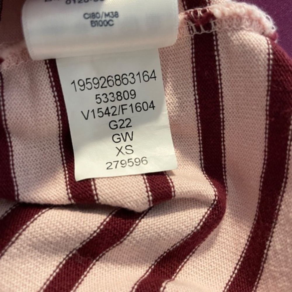 Lands' End Sz XS 100% Cotton Striped Lagenlook 90s Outdoors Classic‎ Logo - Picture 12 of 12